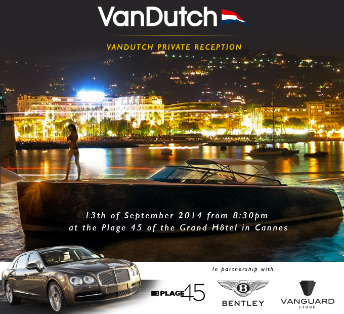 yacht vandutch private reception cannes yachting festival